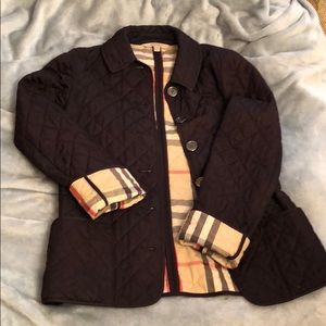 SALE Burberry Brit black quilted jacket size small